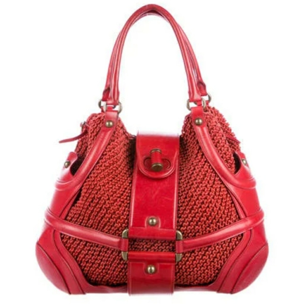 Alexander McQueen Novak bag. Red purse AUTHENTIC